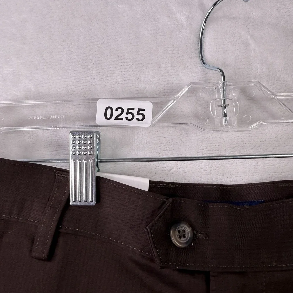 Peter England Dress Pants 38x33 Brown Modal Woven Trousers NWT‎